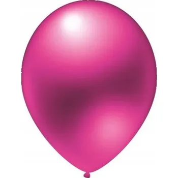 Balónek Balónky růžové fuchsiové METALICKÉ VELKÉ 12 Ks