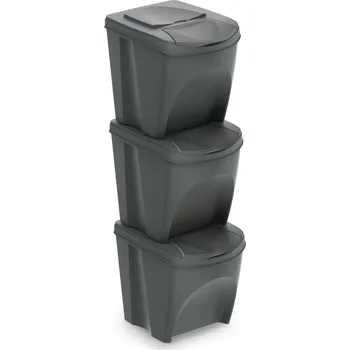 Odpadkový koš koš na tříděný odpad 3x25l PH ŠE 2.68 Kg MTA MAXMIX Sklad14 344992 (2.68 Kg Šířka přepravní: 30 cm MTA MAXMIX Sklad14 344992)