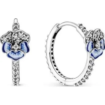 Náušnice Prosperk Náušnice kruhy s maceškou S0152