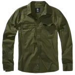 Košile Flannel Shirt Long Sleeve, Brandit, Olivová, S