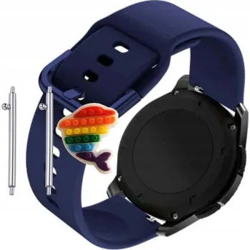 Pouzdro na mobilní telefon Řemínek Řemínek pro Bemi Fun, Silikonový Tmavě Modrý Smyčka, nastavitelný