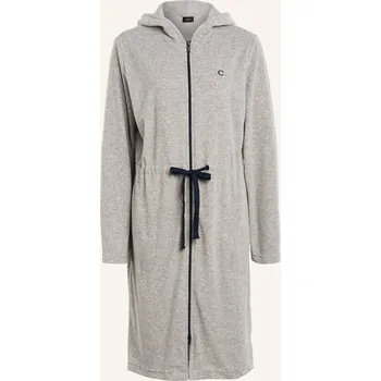 Dámský župan Cawö Dámský Župan Active S Kapucí, šedá melírovaná/ tmavě modrá