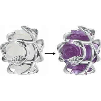 Přívěsek Přívěsek květina měnící barvu pod UV zářením stříbro 925