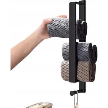 Držák na ručník DRŽÁK NA RUČNÍKY 43 cm do koupelny samolepicí, bez vrtání