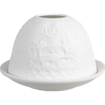 Aroma lampa Clayre & Eef, Holandsko Porcelánový svícen na čajovou svíčku BUDDHA Clayre & Eef 6CE1829 Ø 12x8 cm