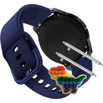 Pouzdro na mobilní telefon Pásek Řemínek pro Lige Chytré Hodinky BW1846A, Silikon, tmavě modrá smyčka, nastavitelný