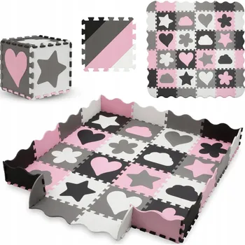 VZDĚLÁVACÍ PODLOŽKA pěnové puzzle XXL Kidwell HAPPY