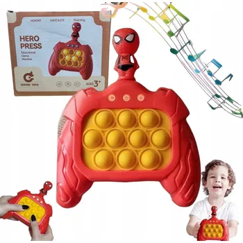 POP IT ELEKTRONICKÁ HRA POP IT KONZOLE PUSH Spiderman 80 ÚROVNÍ!