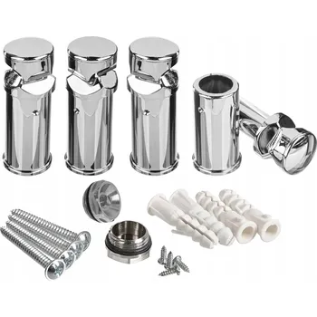 Radiátor Montážní sada / držáky pro chromovaný žebříkový radiátor do koupelny!