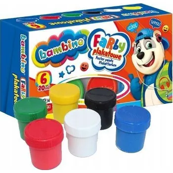 Výtvarná barva Plakátové barvy Bambino 6 ks x 20 ml