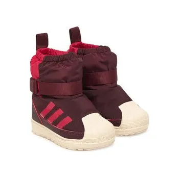 Dívčí obuv Sněhule adidas Superstar 360 Boot JR5805 Bordó 21