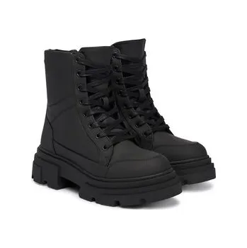 Dámská obuv Kotníková obuv Tommy Hilfiger Tommytech Water Repellent Laceup FW0FW09161 Černá 37