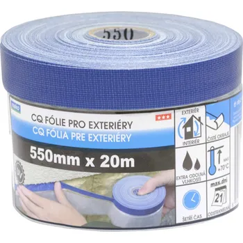 Lepicí páska páska krycí exteriérová 55cmx20m samolepicí se zakrývací folií 0.17 Kg MTA MAXMIX Sklad14 825580 (0.17 Kg Šířka přepravní: 8 cm MTA MAXMIX Sklad14 825580)