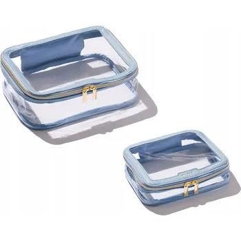 Cestovní taška MINTI Collection Cestovní taška světle modrá SADA 2 cestovních kosmetických tašek