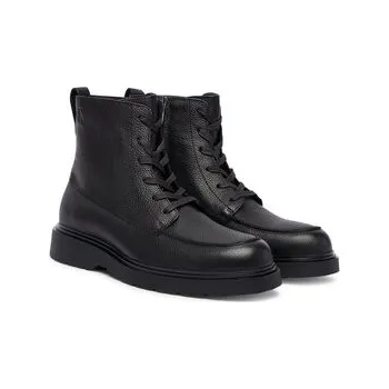 Dámská zimní obuv Calvin Klein Kotníková obuv Combat Ess Lace Up Apron Lth W YM0YM01375 Černá 41