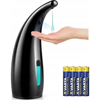 Dávkovač mýdla Dávkovač bezdotykový, stojící, černý, 300 ml