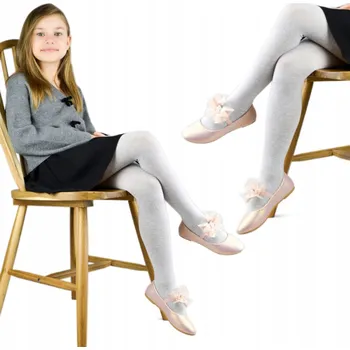 Dětské punčocháče Noviti šedé bavlna velikost 122