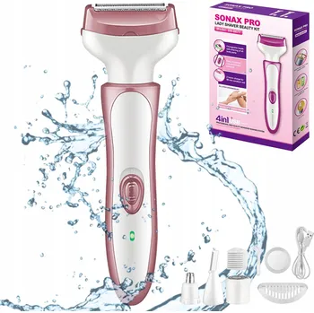 HOLICÍ STROJEK DÁMSKÝ NA TĚLO BIKINI NOHY PODPAŽÍ AKUMULÁTOROVÝ VODĚODOLNÝ 4V1