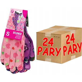 Pracovní rukavice Rukavice Reis ZAHRADNÍ PRACOVNÍ RUKAVICE NYLONOVÉ 7-S X 24 PÁRŮ velikost 7 - S 24 párů