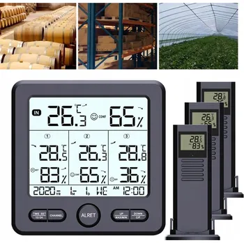 Meteostanice DOMÁCÍ METEOROLOGICKÁ STANICE LCD BAROMETR VLHKOMĚR TEPLOMĚR SE 3 SENZORY