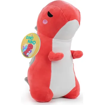 plyšák DINO NINO PLYŠOVÁ HRAČKA ČERVENÝ TYRANOSAURUS DINOSAURUS PRO MIMINKA A MALÉ DĚTI PLYŠOVÝ MAZLÍČEK PŘÍTULNÍČEK