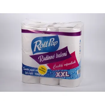 Toaletní papír RollPap Dvouvrstvý toaletní papír XXL 24 kusů ø 13,5 | 65 m