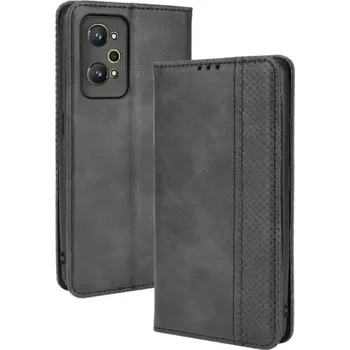 Pouzdro na mobilní telefon TT-TopTechnology Kožené pouzdro Realme GT Neo 2 5G černé, black, řada CLASSIC, model knížka