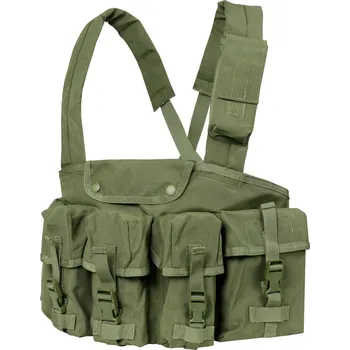 Neprůstřelná vesta Vesta taktická CHEST RIG 7 kapes ZELENÁ (Vesta taktická CHEST RIG 7 kapes ZELENÁ)