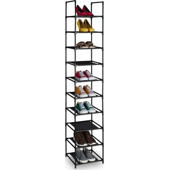 Botník Botník Relaxdays 33 x 175 x 33 cm černý