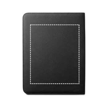 Aktovka na dokumenty EMERGE FOLDER. Složka A4 z materiálu recyklovaného polyesteru (100% rPET) 300D se zipem Digitální Transfer (max. 13 barev, 190 x 230mm) 13 barev 3 Zadní