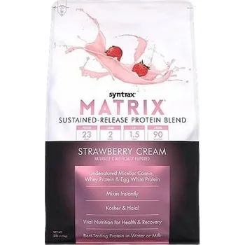 Protein Syntrax Matrix 5.0 2270g - Strawberry Cream + Sleva 3 % pro registrované