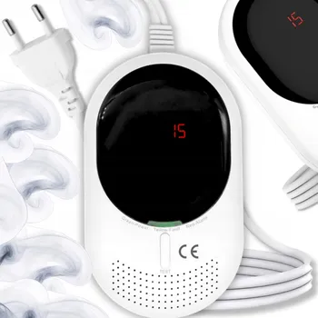 Bezpečnostní detektor DETEKTOR OXIDU UHELNATÉHO ZEMNÍ PLYN, LPG (PROPAN-BUTAN) A KOUŘ 3v1 S DISPLEJEM A CERTIFIKÁTEM