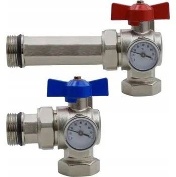 Ventil INVENA kulový kohout se šroubením krátký plus dlouhý ZK-30-L25-Z