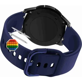 Pouzdro na mobilní telefon Pásek Řemínek pro Forever IGo Pro JW-200, Silikon, tmavě modrá smyčka, nastavitelný