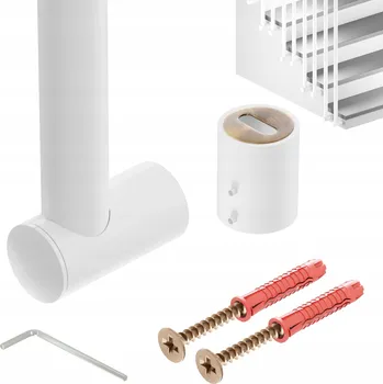 Zábradlí SCHODIŠŤOVÉ ZÁBRADLÍ HARFA SENS DO STRANY SCHODŮ fi 25 mm 295 cm BÍLÉ