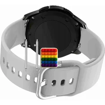 Řemínek na hodinky Řemínek Řemínek pro Withings Activite Steel HR Sport, Silikonový Šedý Smyčka