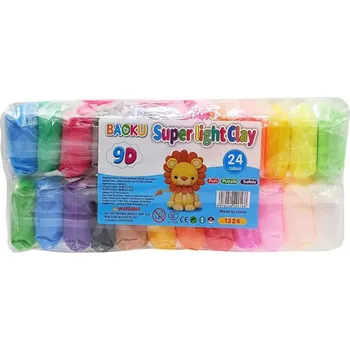 Modelovací hmota MAGICKÁ modelovací hmota PĚNOVÁ PLASTELÍNA 24 ks