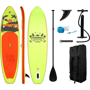 Paddleboard BESTWAY KUBIsport 05-PB335-ZL Paddleboard 335x84x15 cm s příslušenstvím žlutooranžový + ECO Taška z recyklované bavlny v hodnotě 119,-