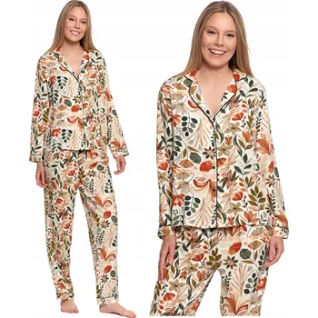 Dámské pyžamo Moraj dámské pyžamo viskóza oranžové velikost S