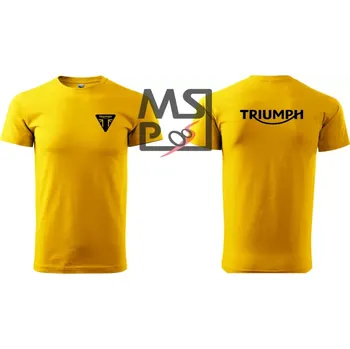 MSP Pánské triko s motivem Triumph 25 žluté L