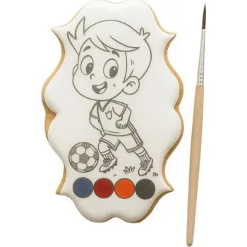 omalovánky Perníčková omalovánka malý fotbalista 55g - I LOVE CAKES