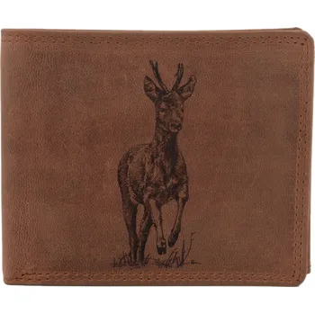 Peněženka Pánská peněženka MERCUCIO světlehnědá vzor 9 srnec 2911908
