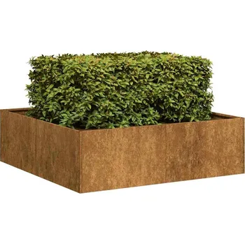 Truhlík OMAXI Truhlík rezavá 100x100x30 cm povětrnostně odolná ocel 676979