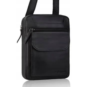 Kabelka Betlewski sportovní taška z pravé kůže, bez vzoru