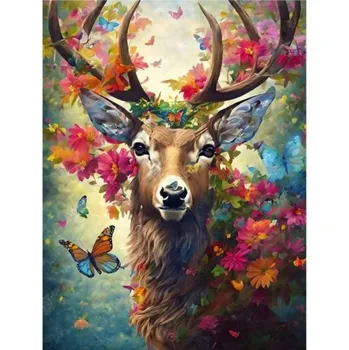 Diamantové malování Diamantové malování 30x40cm, Jelen