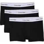 Pánské boxerky Calvin Klein černo-bílé bavlněné, velikost L, 3 ks