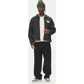 DC Shoes Jeansová bunda Pit Crew Jacket ADYJK03206 Černá Boxy Fit L
