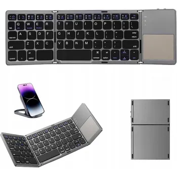 Klávesnice Bezdrátová Bluetooth skládací klávesnice pro tablet s touchpadem