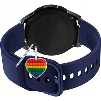 Pouzdro na mobilní telefon Řemínek Řemínek pro Rubicon RNCE81, Silikonový Tmavě Modrý Smyčka, nastavitelný