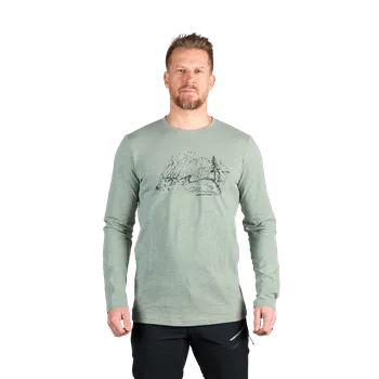 Pánské tričko Northfinder Pánské tričko z organické slub bavlny EMBER, zelená, M